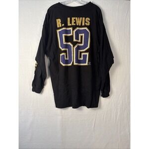 VTG Baltimore Ravens Ray Lewis #52 Nike Men's Black Official NFL Crew Neck K1201
